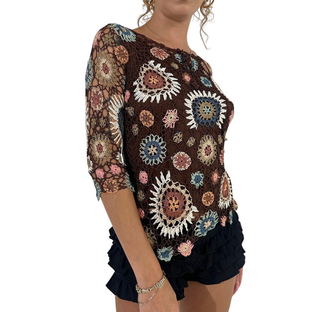 Glastonbury Boho Crochet top