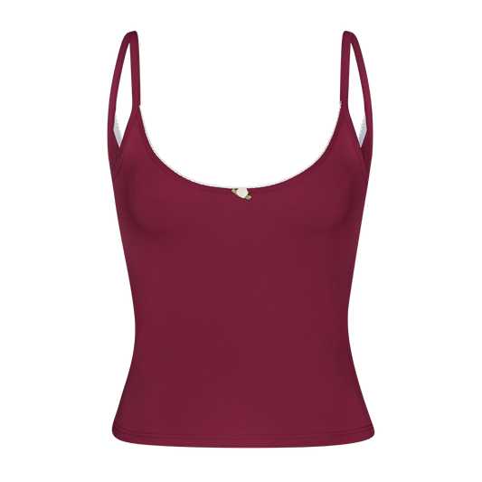 Scoop Back Cami - Bordeaux