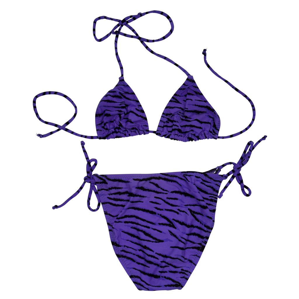 Purple Zebra Bikini