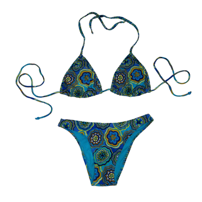 Blue Brazlian Cut Bikini