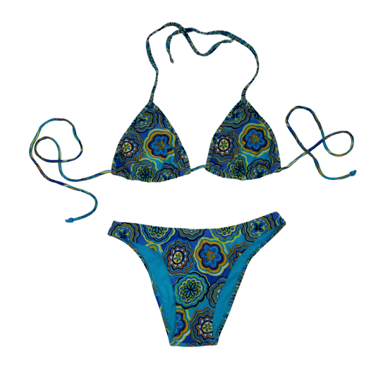 Blue Brazlian Cut Bikini