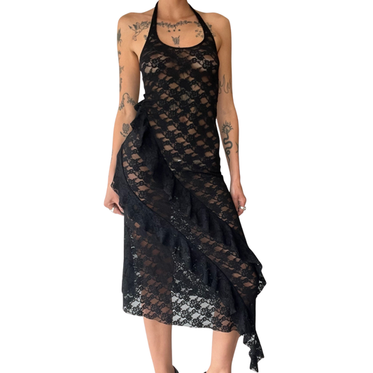 Lani Lace Halter Dress