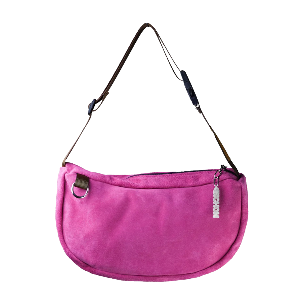 Everyday Suede Slouch Bag - Pink