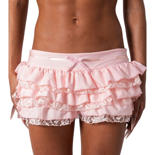 Iris Ruffle Short - Pink