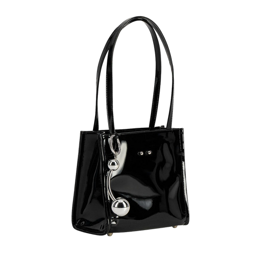 Uma Black Patent Bag