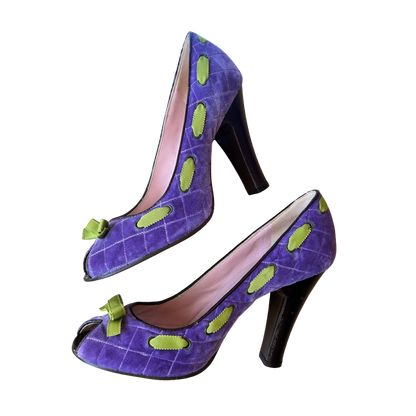 Marc Jacobs Purple Velvet Pumps