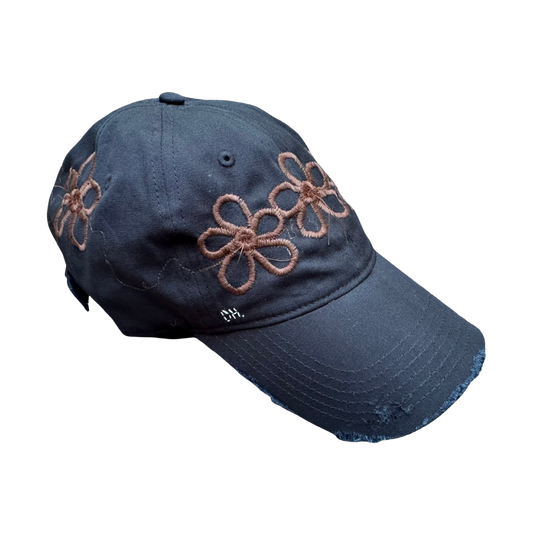 Brown Daisies Cap