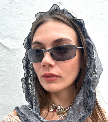 2000s Metallic Grey Norm Core Sunglasses