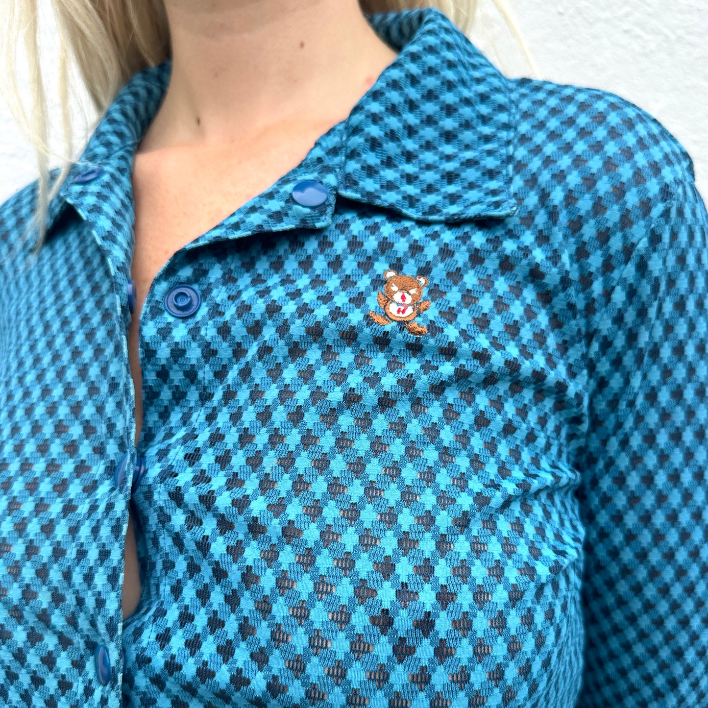 Hysteric Glamour Blue Check Shirt