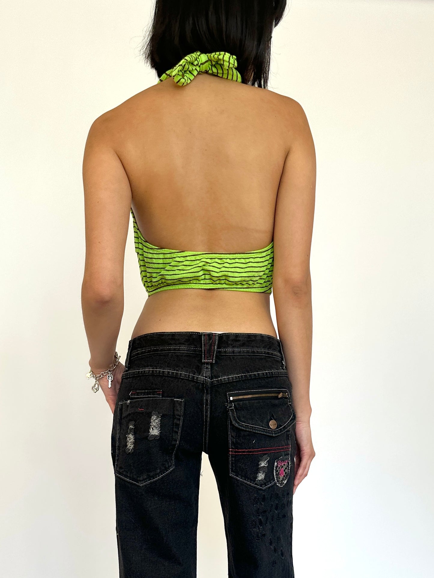 Lime Cropped Halter