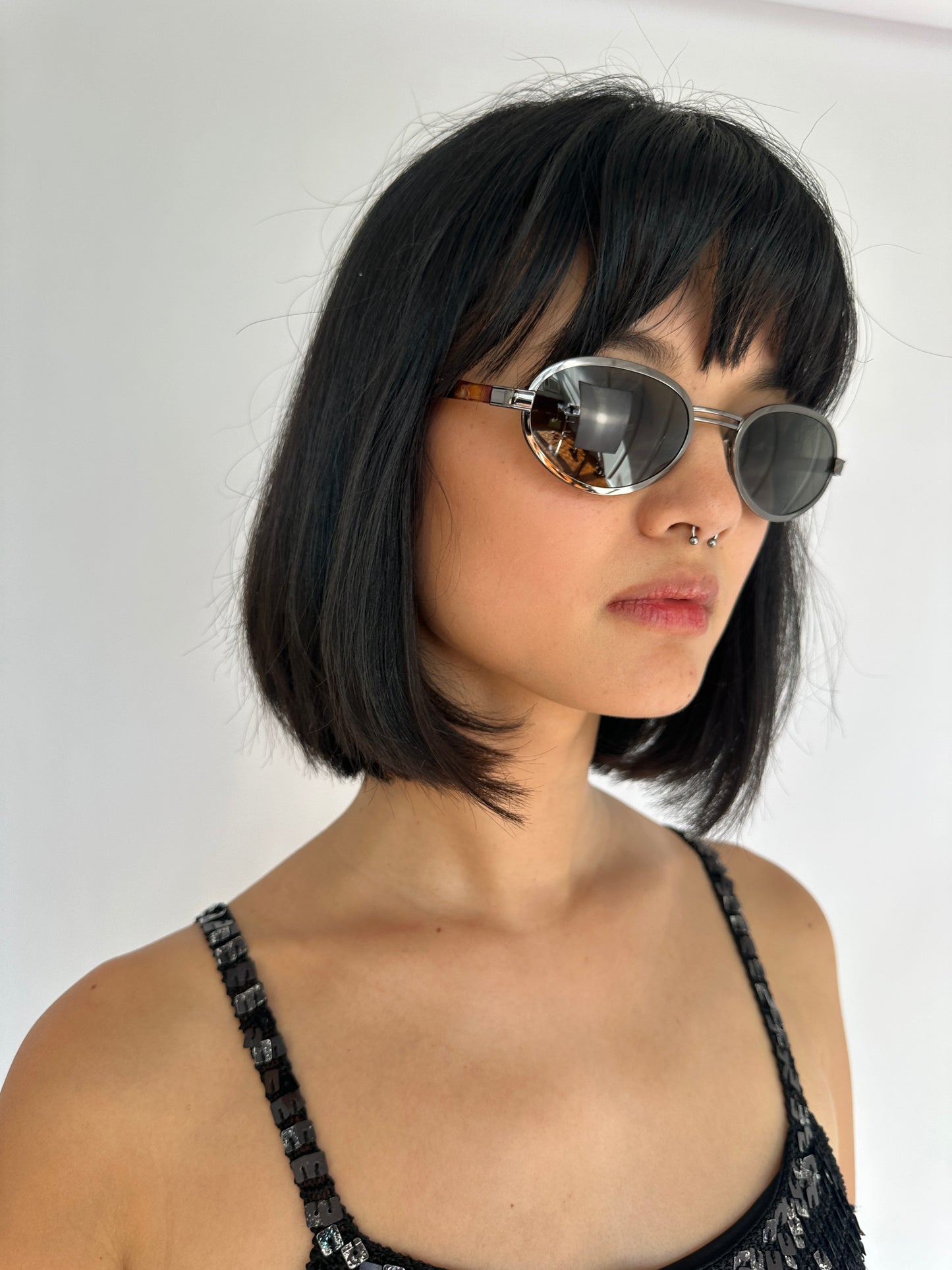 90s Frame Oval Sunglasses