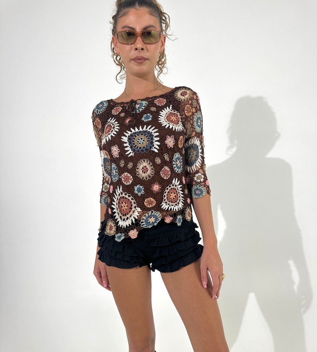 Glastonbury Boho Crochet top