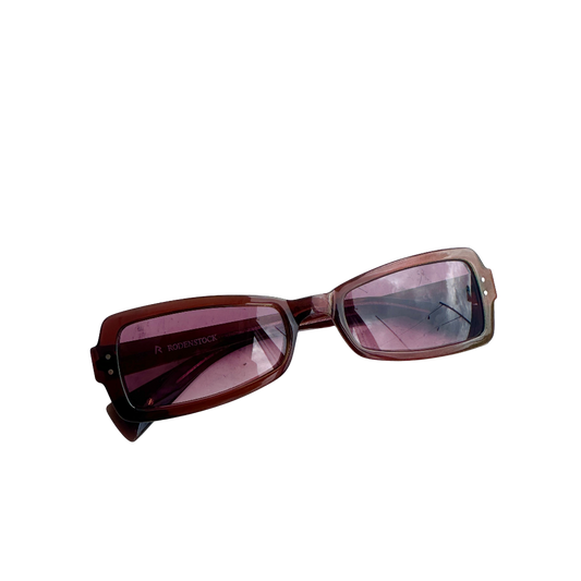 Maroon Tinted 2000s Vintage Sunglasses