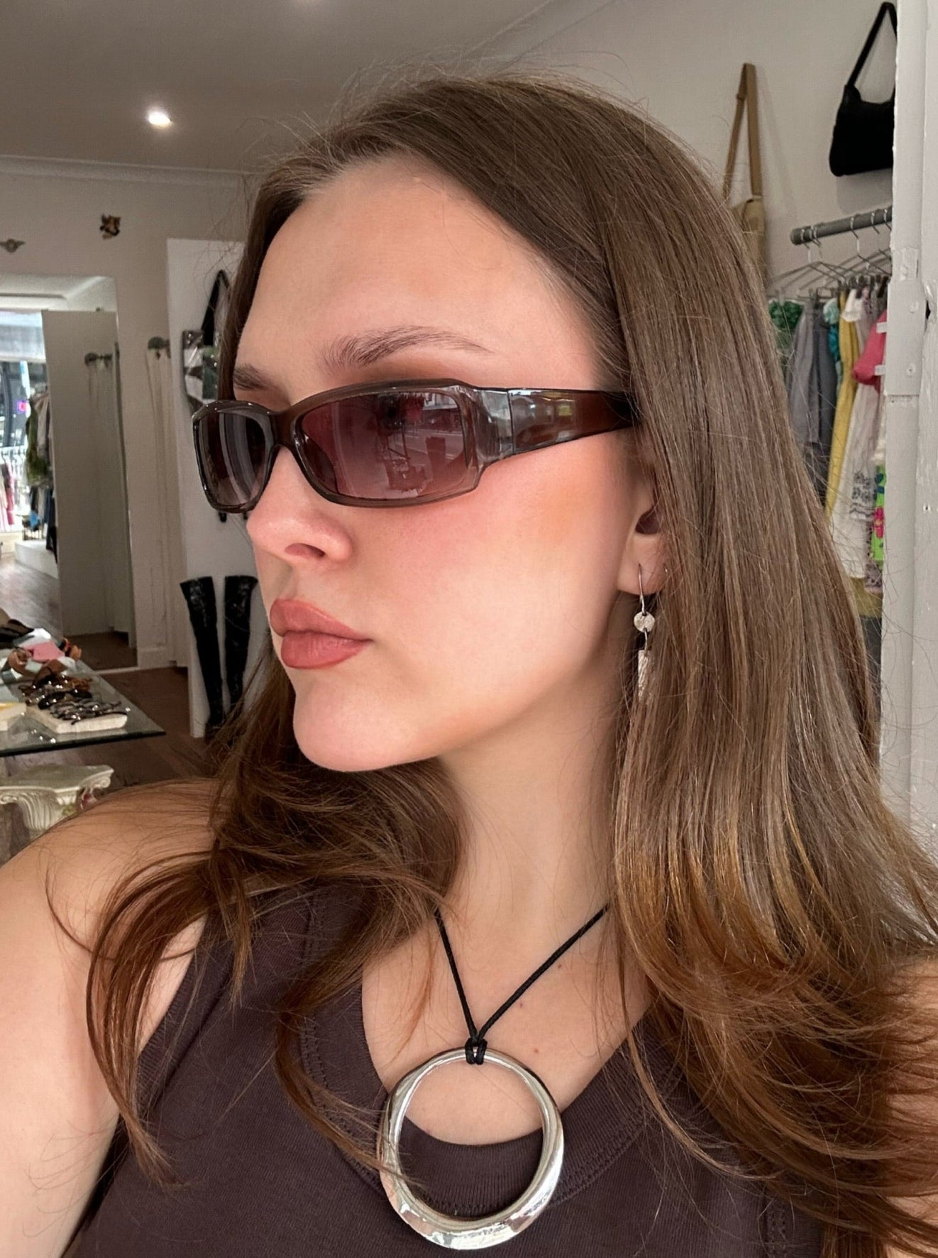 2000s Dark Wrap Sunglasses