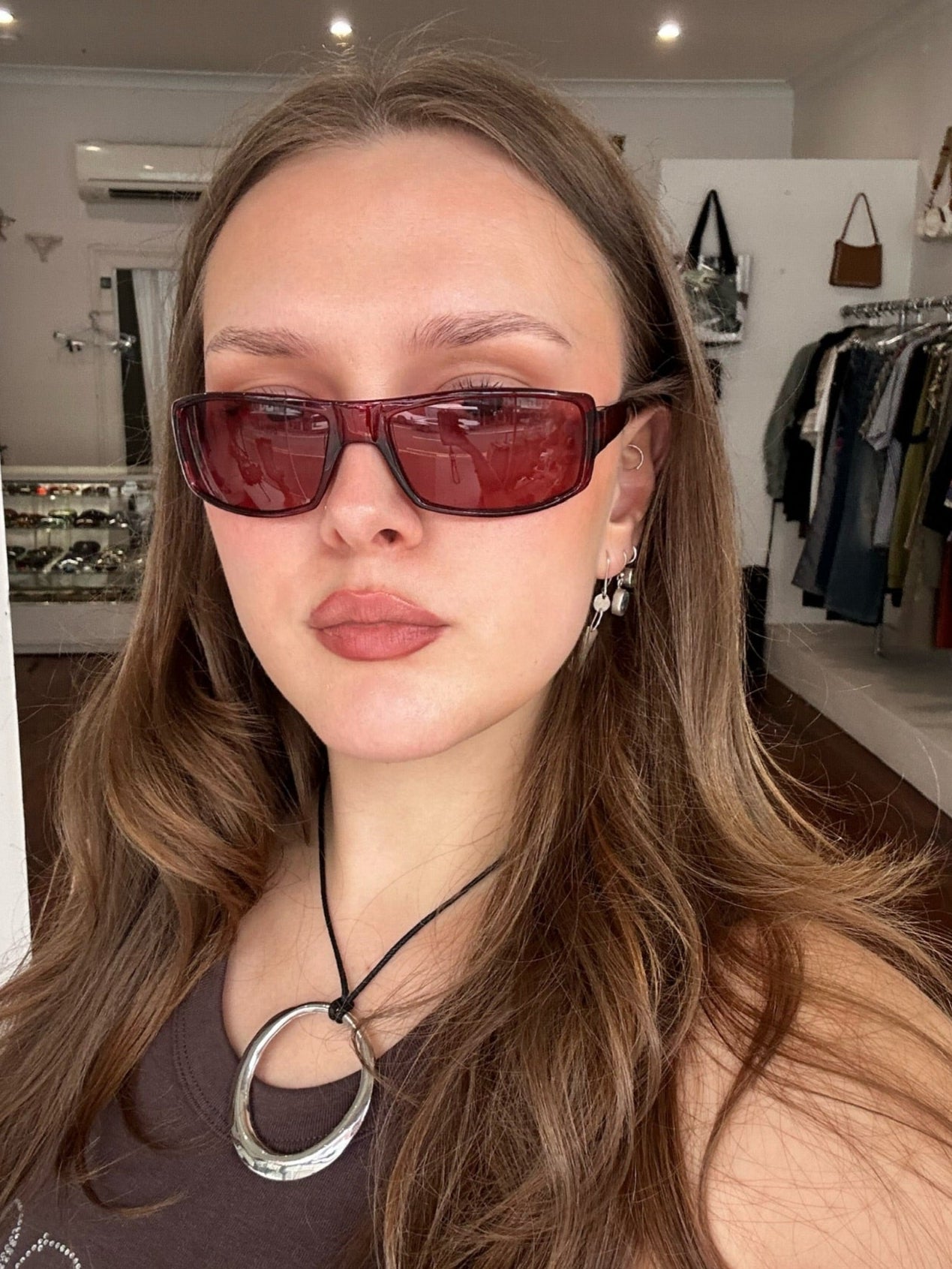 2000s Red Skater Sunglasses