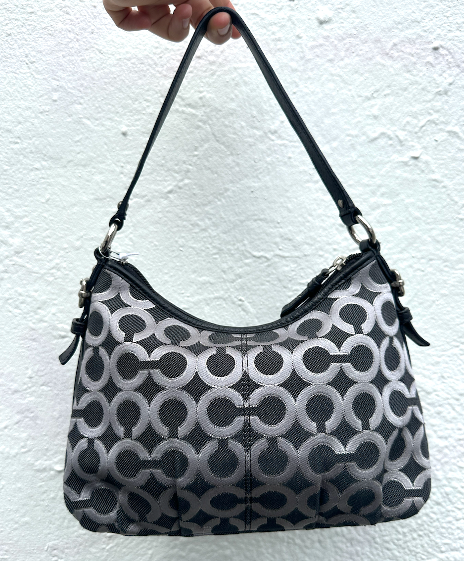 Black Mini Mono Coach Bag