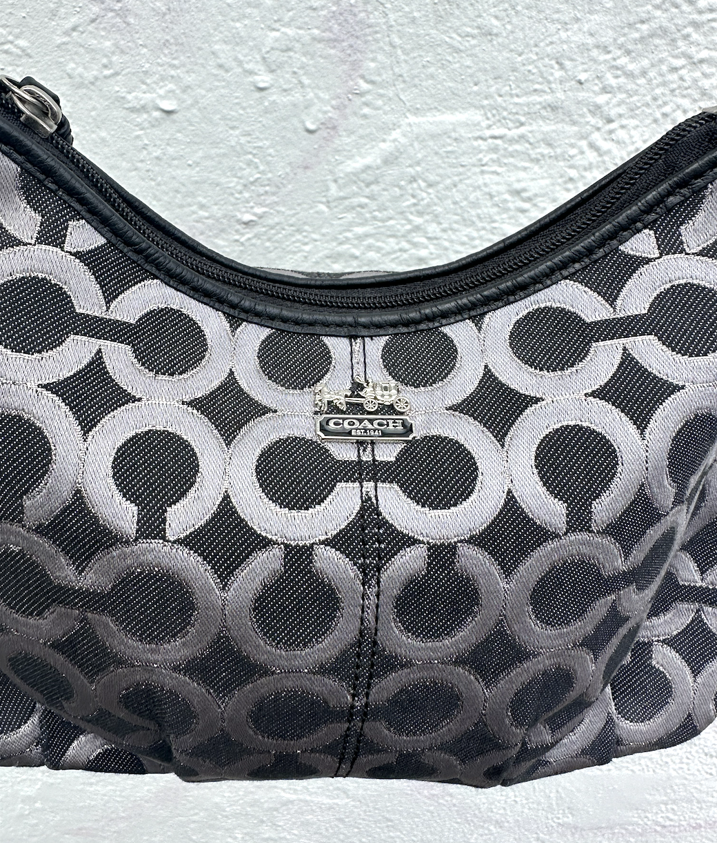 Black Mini Mono Coach Bag