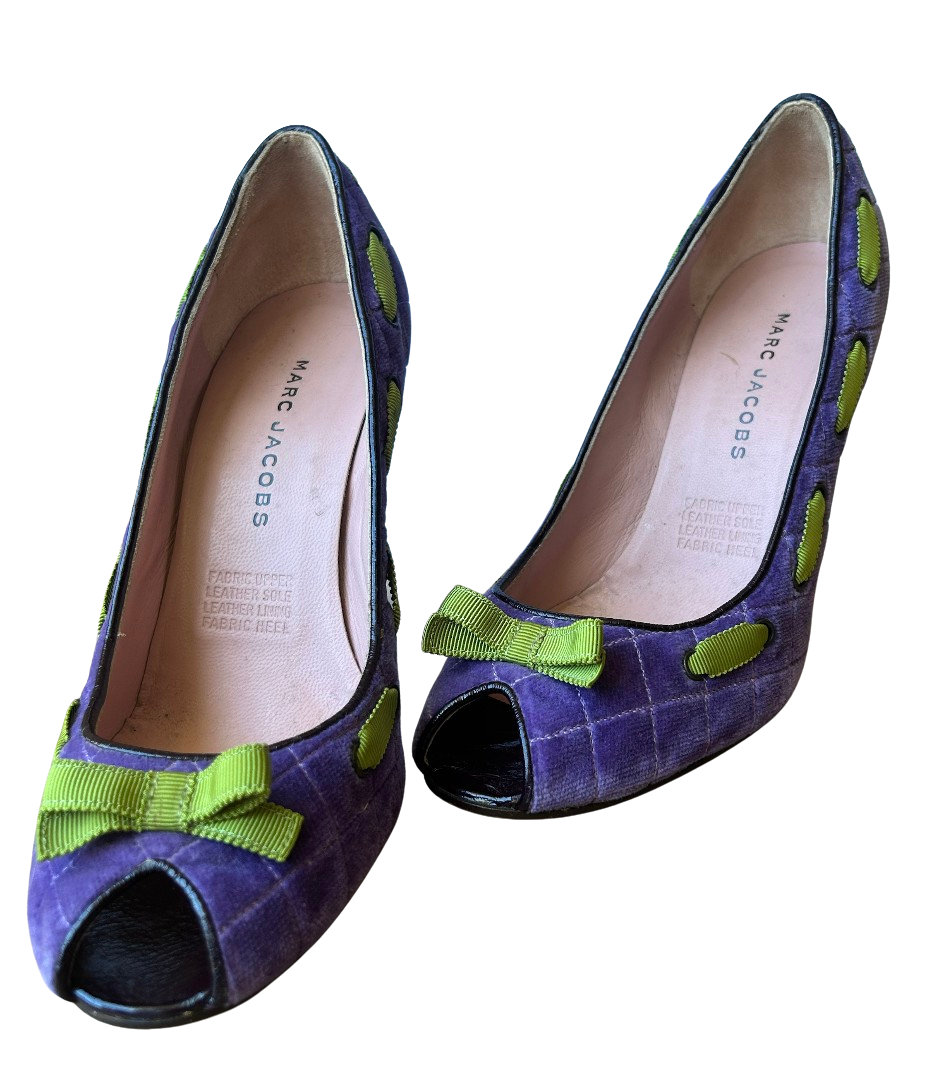 Marc Jacobs Purple Velvet Pumps