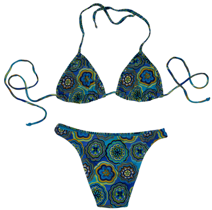 Blue Brazlian Cut Bikini