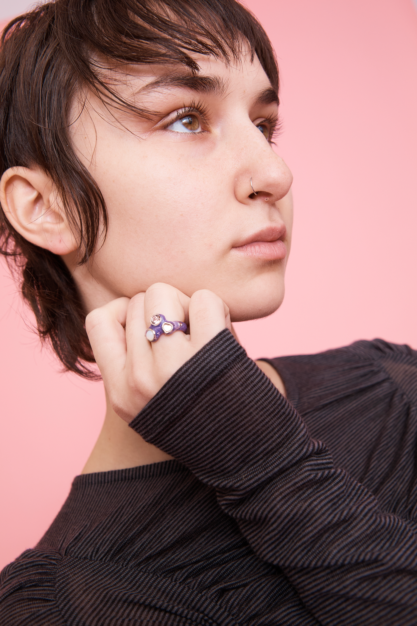 Glitter Lilac Florence Ring