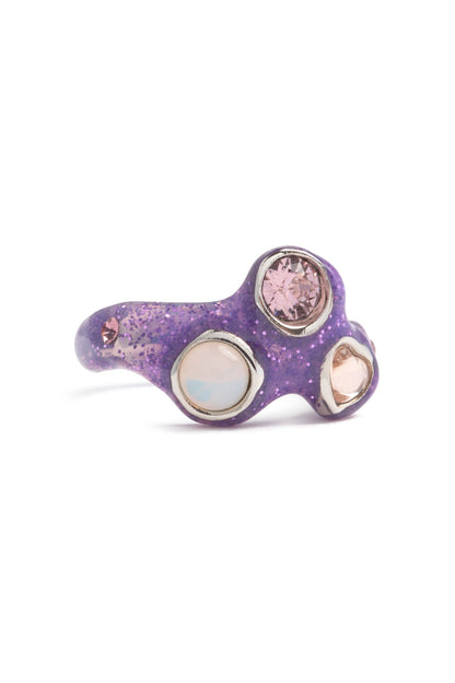 Glitter Lilac Florence Ring