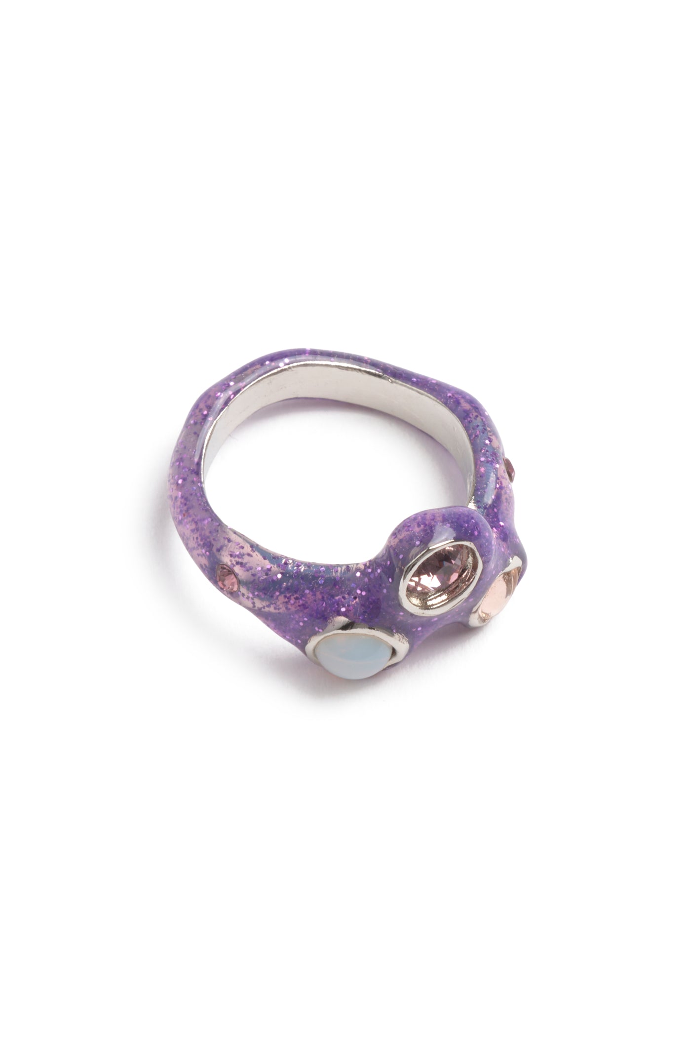 Glitter Lilac Florence Ring