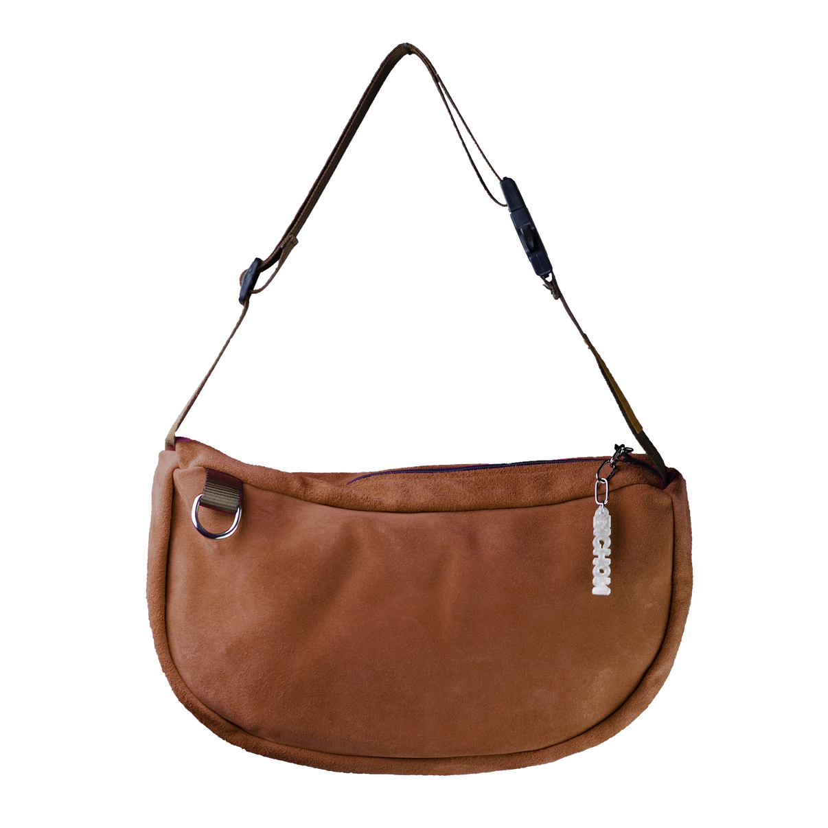 Everyday Suede Slouch Bag - Brown/Shearling