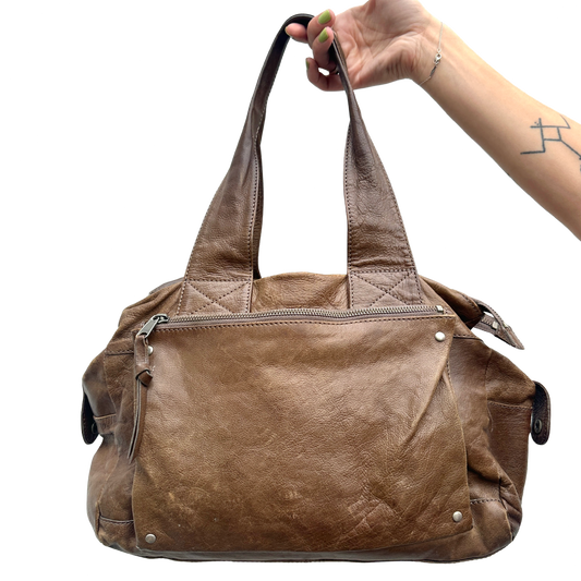 Vintage Brown Leather Bag