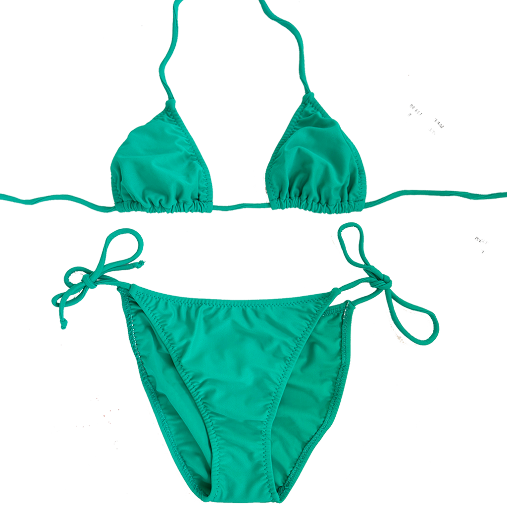 Teal Green Triangle Bikini