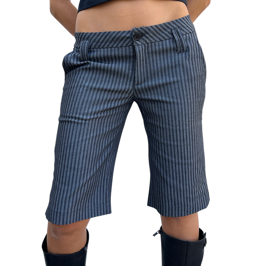 Pinstripe Charcoal Deadstock Jorts